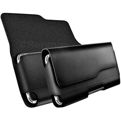 China Leather Belt Holster Leather Case With Belt Clip Mobile Phone Holder Pouch For Apple Iphone 12 Pro/12/11/xr for sale