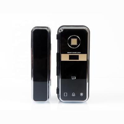 China Glass door/wooden door/sight door A8 electronic biometric fingerprint smart lock for wooden and glass sliding door for sale