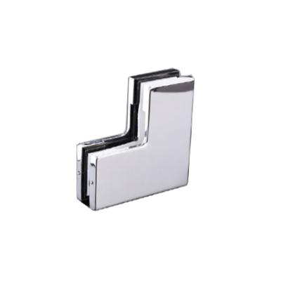 China Modern Durable Aluminum Alloy Glass Door Patch Fitting Small L Corner Patch TP-610 for sale