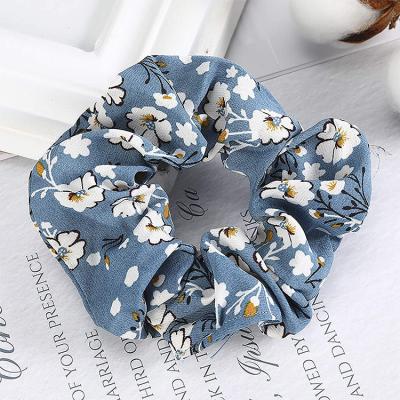 China Elastic Fashion Colorful Hair Band Cotton Fashion Ponytaile Holder Towel Scrunchies Accessory for sale