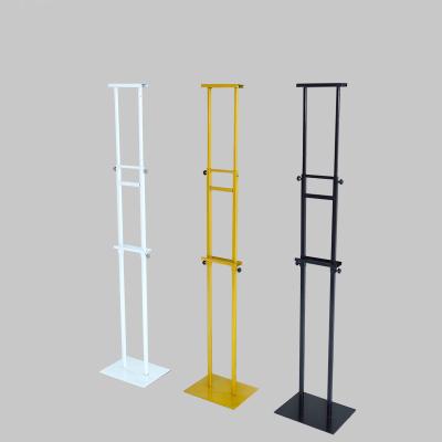 China Eco-friendly KT Board Hanging Adjustable Poster Stand For Advertising Mental Display Frame for sale