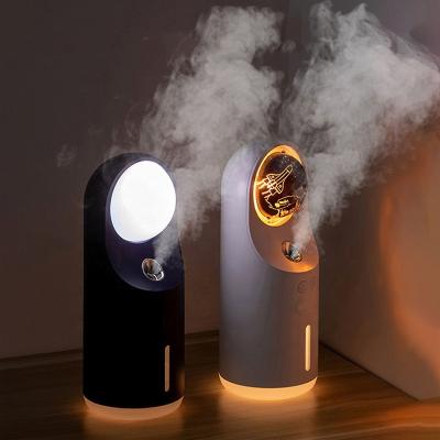 China Hot Selling Wireless Rechargeable Ultrasonic Air Humidifier USB Mist Projection Lamp USB Mist Projection Lamp Cool Aroma Diffuser for sale