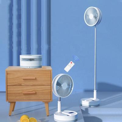 China New Summer 10800 Wireless Rechargeable Portable Remote Control Mah Air Cooling Folding Wireless Electric Fan for Camping for sale