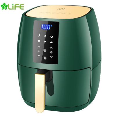 China Hot Sales Stainless Steel Electric Led Touch Screen Protective Cooking Industrial Electric Dry Hot Healthy Oil Free Mini Deep Air Fryer for sale