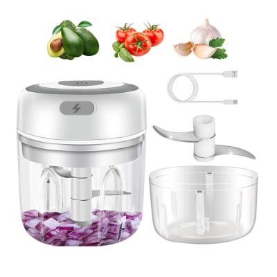 China Wireless Rechargeable Onion Garlic Mixer Fruit Vegetable Kitchen USB Newly Automatic Mini Food Processor Electric Salad Blender for sale