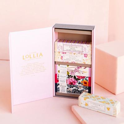 China Handmade Custom Cosmetic Boxes Packaging Skin Care Products Gift Box Packaging Magnetic Lip Gloss Essence Personalized Cosmetic Gift Box for sale