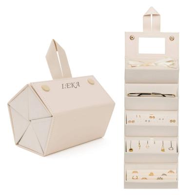 China Newest New Design High Quality Popular Custom Printed Collapsible Jewelry Gift Boxes Travel Jewelry Boxes With Logo Travel Jewelry Boxes for sale