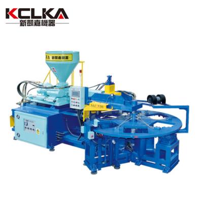 中国 High Production Full Automatic PVC Rotary Injection Plastic Molding Machine With Cool Water System 販売のため