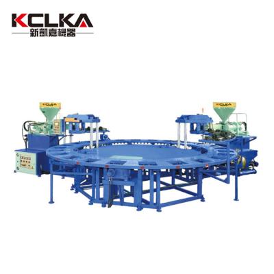 China PVC Two Color PVC Air Blowing KCLKA ​​Sandals and Jelly Injection Molding Machine Injection Shoe Slipper Crystal Making Machine en venta