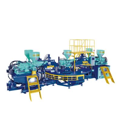 China Automatic Plastic Shoe Factory KCLKA ​​PVC Plastic Five Color Upper Molding Machine Shoe Making Five Injector Machine for sale