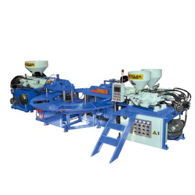 Κίνα Air Blow PVC Three Color Automatic Molding Machine Top Plastic Making Machine προς πώληση