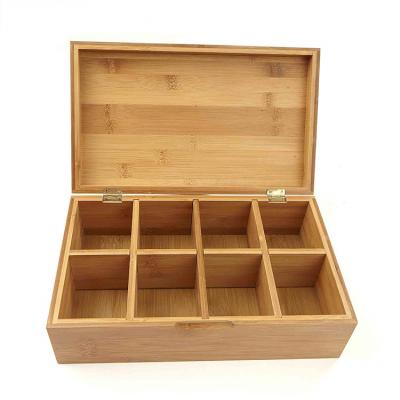 China Storage in natural bamboo tea box freshness preservation tea storage box cheap storage box custom made wholesale high quality box for sale