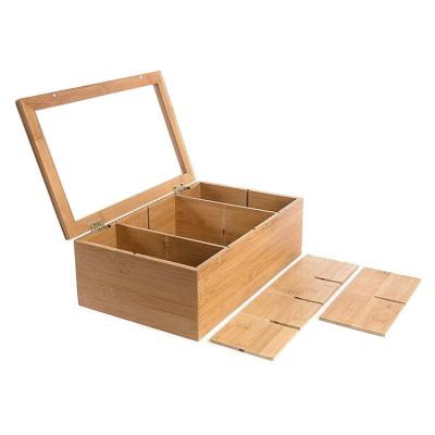 China High Quality Freshness Preservation Tea Storage Bamboo Box For Custom Tea Tea Storage for sale