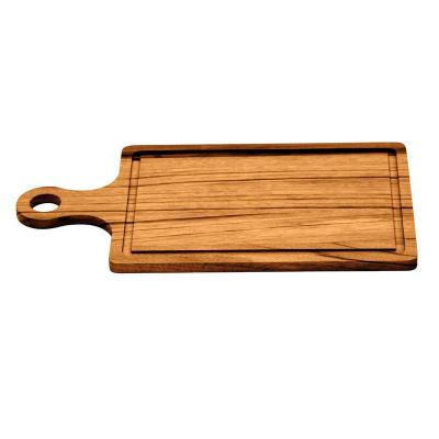 China Sustainable Classic Wood Serving Tray Tray Customized Bamboo Walnut Cutting Board for sale