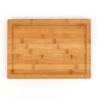 China Good Quality Kitchen Tableware Chop Stocked Thick Bamboo Square Cutting Board for sale