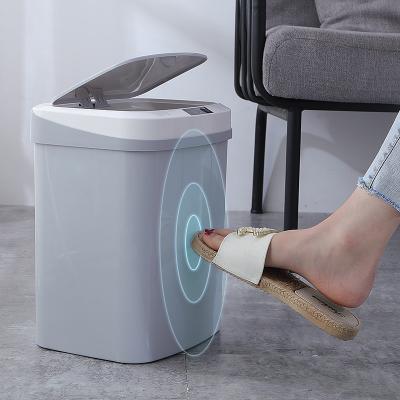 China Sustainable Home Smart Automatic Sensor Bin Sensor Bin Electric ABS 15L Waste Bins for sale