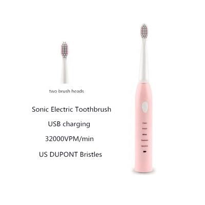 China USB Charging 2020 Best Selling Products Electric Brush Black Rechargeable Sonic Toothbrush Dental Care Teeth for sale