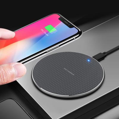 China Amazon 10W Wireless Charger Certified Mobile Phone Max Fast Wireless Charging Pad Compatible with iPhone Samsung for sale