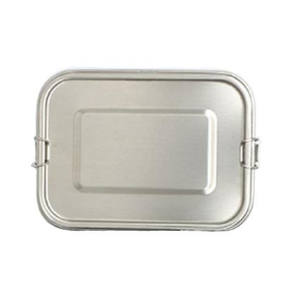 China 1200ml One Compartment Lunch Box 304 Stainless Steel Designer Lunch Box For Stocked Adults FreeBox for sale