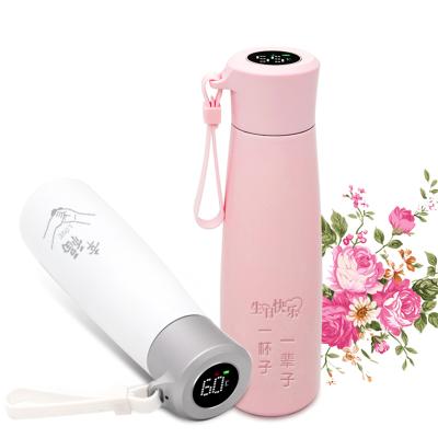 China Business Smart Smart Water Bottle Lid Temperature Display Indicator Water Bottle Stainless Steel Thermo Flask For Child for sale