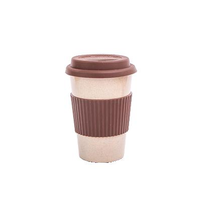 China New Sustainable Biodegradable Amazon Rice Husk Organic Coffee Mugs Insulated Coffee Mugs With Lid for sale