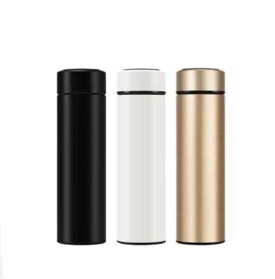 China Double Walled Touch Display Temperature Vacuum LED Business Amazon Stainless Steel Smart Water Bottle Bottle for sale