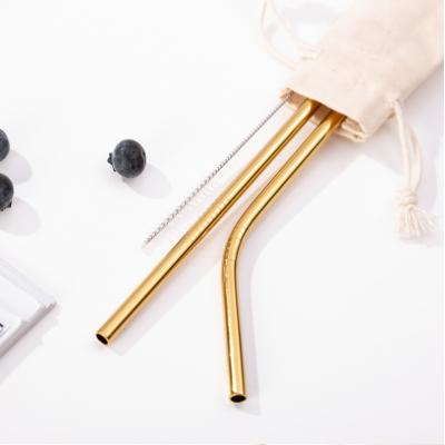 China 304 Stainless Steel Drinkable Viable Logo Metal Straw Customized Reusable for sale