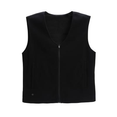 China Anti-pilling Mens Commercial Graphene Heating Waist Coat Button Down Formal Vest For Men for sale