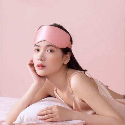 China China Ebay Dark Natural Silk Circles Sleep Mask For Women Eye Mask Super Smooth Christmas Blindfold Gift Boxes (One Strap) for sale