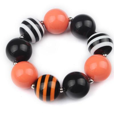 China Wholesale Halloween Decorative Wristband For Kids Cheap Acrylic Bubble Gum Wristband for sale