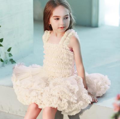 China Petti girls boutique girls ivory dry cleaning dress teen girls party petti dress for sale