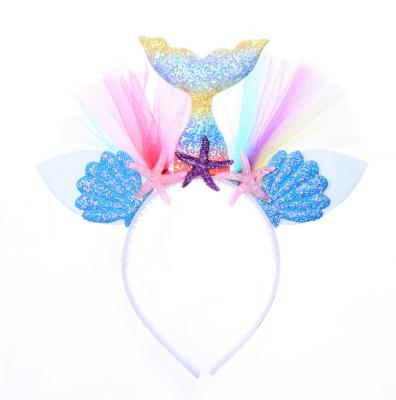 China Cheap Eco-friendly Mermaid Tiara Babies Fashion Mermaid Headband for sale