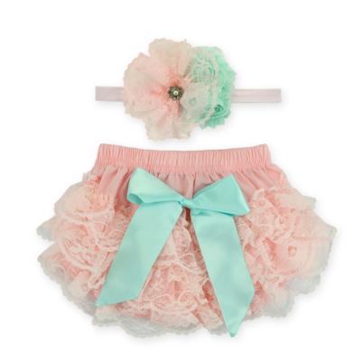 China Breathable Baby Girl Lace Bloomers Wholesale Breathable Lace Bloomers for sale