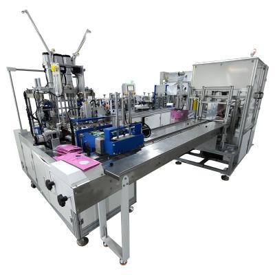 China Product packaging is chosen by the buyer factory direct sale 3ply 6ply face mask (wooden box) TWSL making packing machine layout kf94 kn95 mask package machine fully automatic for sale