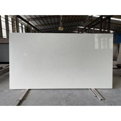 China Easy To Install And Maintain Best Quality Custom Glitter White Quartz Stone Bathroom Countertops for sale