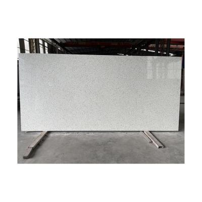 China Easy To Install And Maintain White Natural Quartz Stone Crystal White Quartz Counter Top Slabs for sale