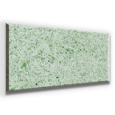 China Easy To Install And Maintain Direct Selling Popular Green Glossy Artificial Quartz Marble Stone For Kitchen Countertops for sale