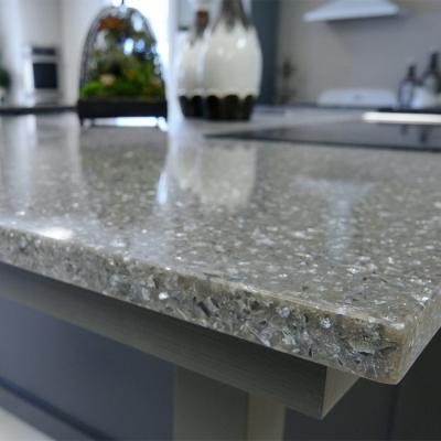 China Easy To Install And Maintain Custom Size Kitchen Sink Tray Table Shower Wall Panel Quartz Artificial Stone for sale