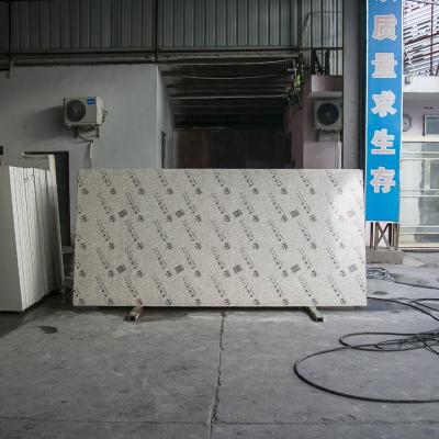 China Easy To Install And Maintain Shiny Modern Family Style Artificial Quartz Stone Countertops And Interior Wall Decorations 93% Natural Quartz Slab Customized for sale