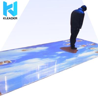 China 3D/5D/7D Interaction Games Indoor/Outdoor Radar LED Interactive Sensory Dancing Holographic Ground Projection 3D/5D/7D DYNAMIC FLOOR Led Floor Touch Game for sale