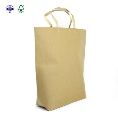 China China Recyclable Wholesale Cosmetic Brown Kraft Paper Bag For Clothes for sale