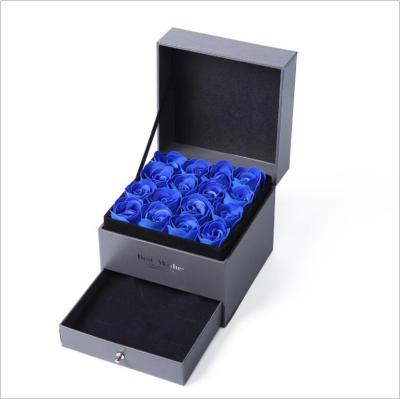 China For Gifts Jewelry Necklace Gift Double Drawer Soap Flower Perfume Special Gift Box Lipstick for sale