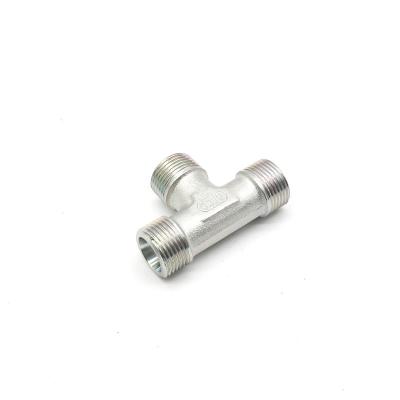 China High Quality CNC Male BSP Tee 3 Way Elbow Manufacturing Pipe Fitting Stainless Steel Supplier China for sale