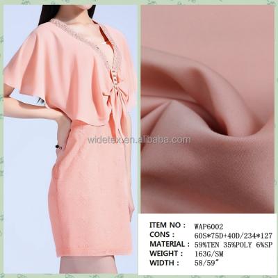 China TWILL Tencel Polyester Spandex Blend Fabric For Women Dress for sale