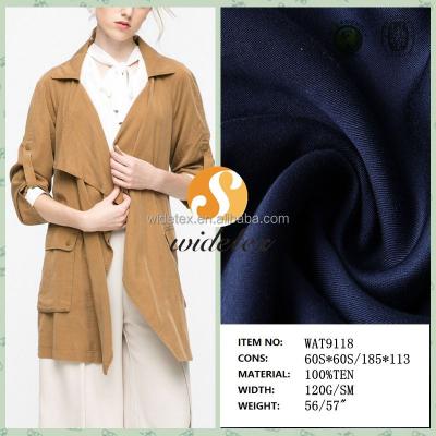 China Eco-friendly 100% lyocell satin fabric for women fashion for sale