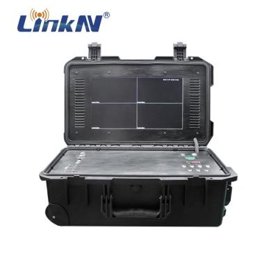 China Tactical 4-Channel COFDM Receiver H.264 AES256 Battery Operated Video Encryption 570*350*220mm for sale