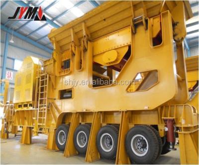 Chine AC Motor Rock Mobile Screening Plant Impact Crushing Machine For Aggregates à vendre