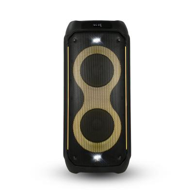 China LED Flashing light Feiyang New Dual 8 inch caixa de som   wireless 80W RMS TWS guitar input  profissional partybox 710 for sale