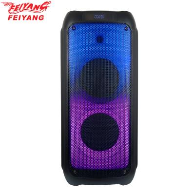 China LED Flashing light 8 inch outdoor sports portable wireless Bluetooth speaker party square dance high-power speaker factory custom for sale