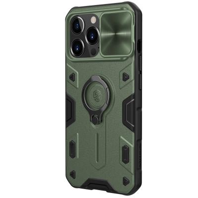 China NILLKIN Camshield Armor Shockproof Case For iPhone 13Pro Lens Slide Ring Bracket Anti-drop Cell Phone Case for sale